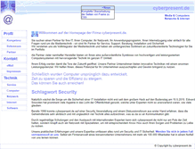 Tablet Screenshot of cyberpresent.de